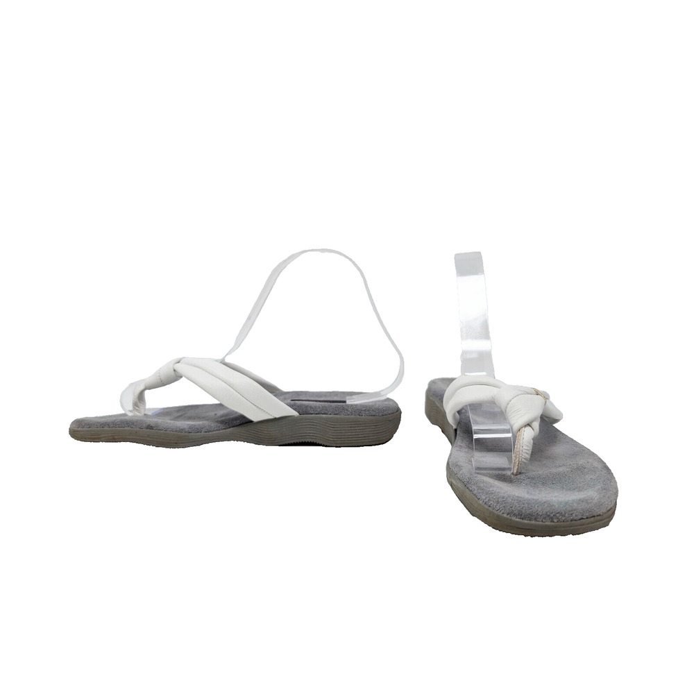 Famolare Wave There Lite Sandals White Flip Flop Slip On Women's Size 6.5 - Picture 4 of 9